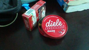 Diele pastille doosje gaat overal mee naar toe