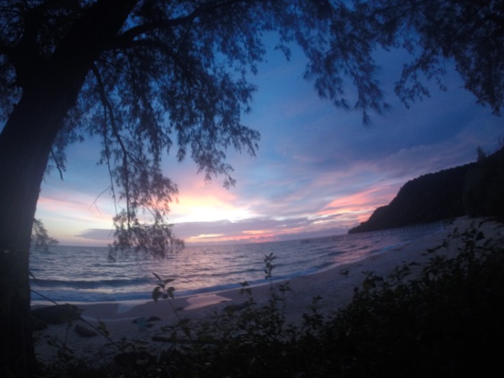 Zelfs 's avonds is de zee prachtig