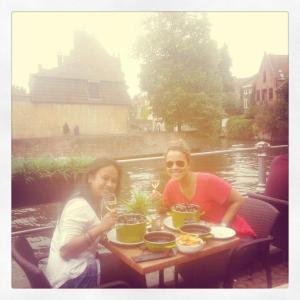 Eem tijdens haar flitsbezoek